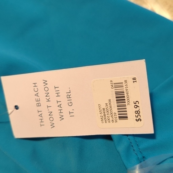 Nwt tankini bathing suit top new tropical flowers 18W cacique gorgeous - Picture 9 of 11